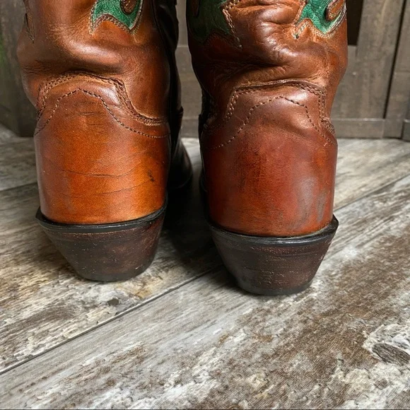 EUC - Old West Barnwood Vintage Turquoise Boots - Picture 8 of 11